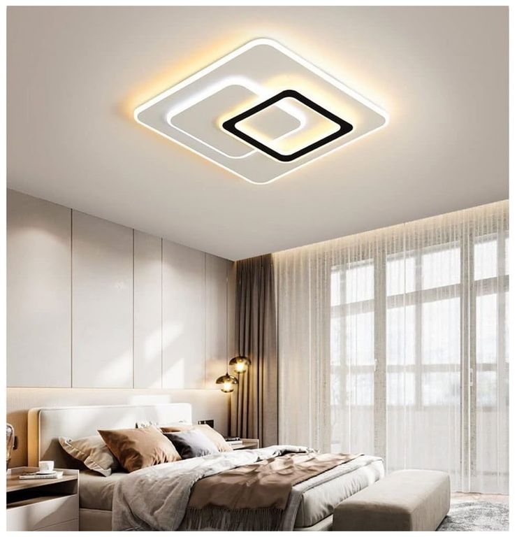 Lampara Techo LED cuadrado Incluye control remoto