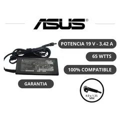 ASUS - CARGADOR DE LAPTOP PUNTA FINA 19V - 342A