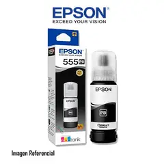 EPSON - T555 - Negro (PB) - recarga de tinta para EcoTank L8160, L8180