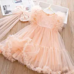 GENERICO - Vestido de Niña para fiesta - incluye lacito