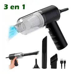 IMPORTADO MC - Mini Aspiradora 3 en 1 Portátil para Limpieza Recargable Multiuso 120W