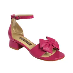 ESTODAS - Sandalia Amanda cuero Fucsia