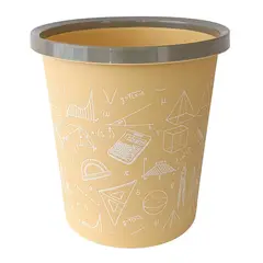 GENERICO - Papelera para Escritorio Tacho de Basura - Amarillo