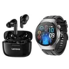 LENOVO - Auriculares XT90 Audífonos In-Ear Bluetooth+MT200 Smartwatch