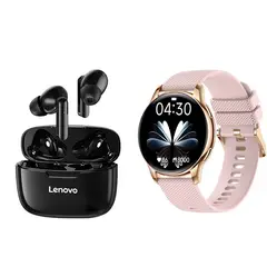 LENOVO - Auriculares XT90 Audífonos In-Ear Bluetooth+Y11 Smartwatch