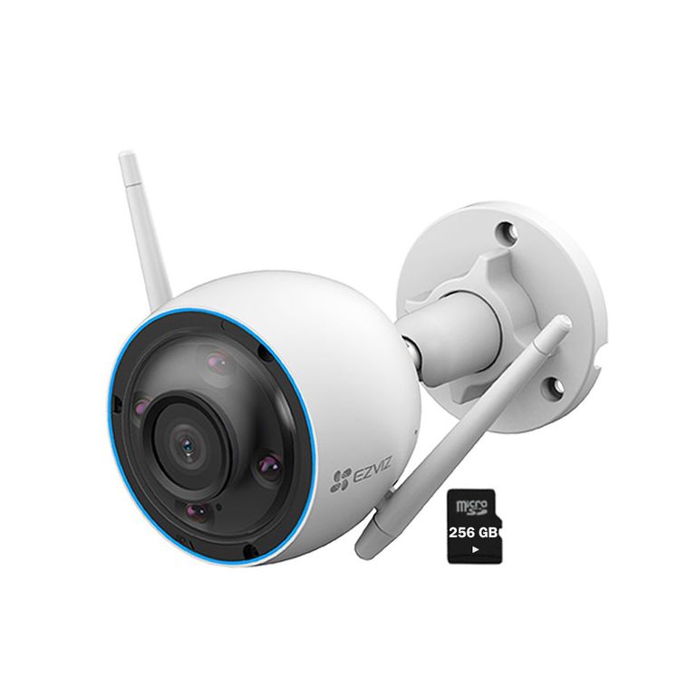 Cámara Seguridad Wifi Exterior H3 2K 3MP Visión Noche + SD 256GB