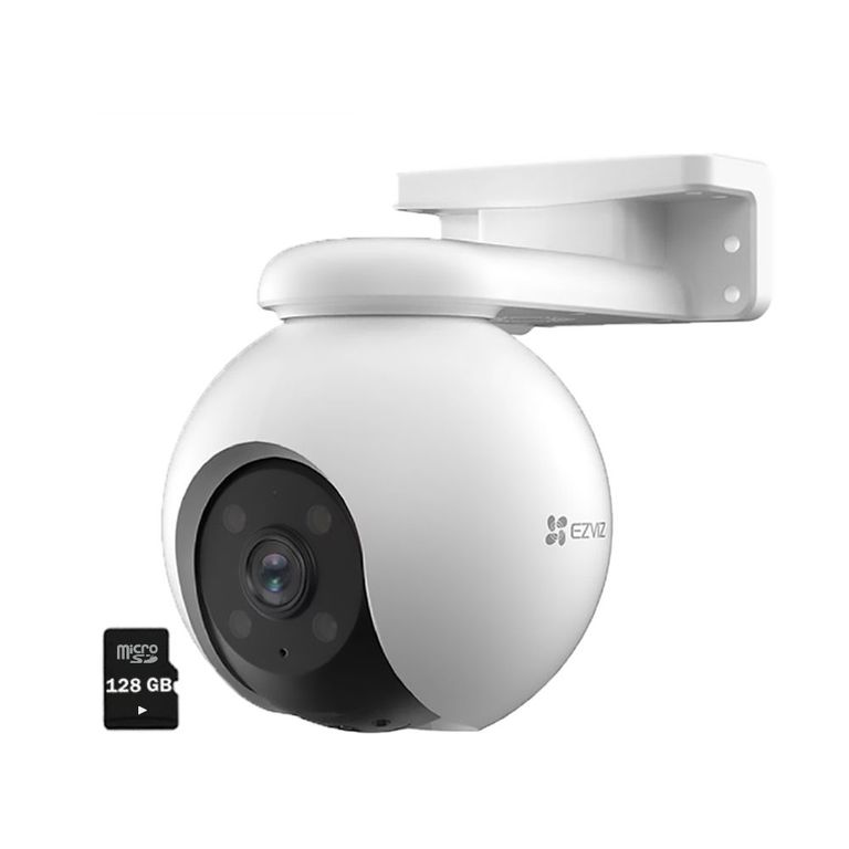 Cámara Wifi H8 PRO 3K 5mp Exterior 360° Alarma Inteligente +SD 128GB