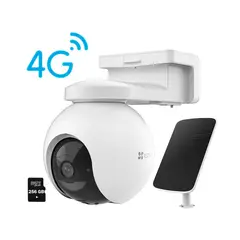 EZVIZ - Cámara Inalámbrica EB8 4G 2K con Gps con Panel solar + Sd 256Gb