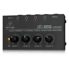 BEHRINGER - Amplificador De Audifonos Ha400 Stereo 4 Canales