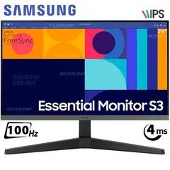 SAMSUNG - Monitor 24″ LS24C330GALXPE IPS Full HD 100Hz