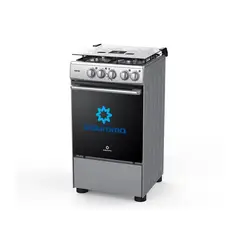 INDURAMA - Cocina a gas fontana color gri smarca de 4 Hornillas