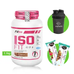 FITFEM - ISO FIT 1KG PROTEÍNA AISLADA Chocolate + REGALOS