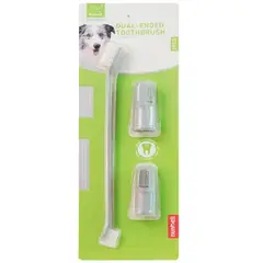 OTTOWARE - KIT DE 1 CEPILLO DE DIENTE Y 2 DEDO PARA MASCOTAS