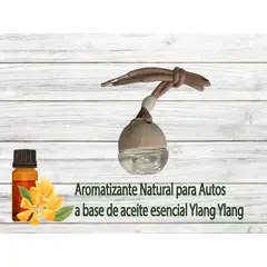 GENERICO - AROMATIZANTE NATURAL PARA AUTOS A BASE DE ACEITE ESENCIAL YLANG YLANG