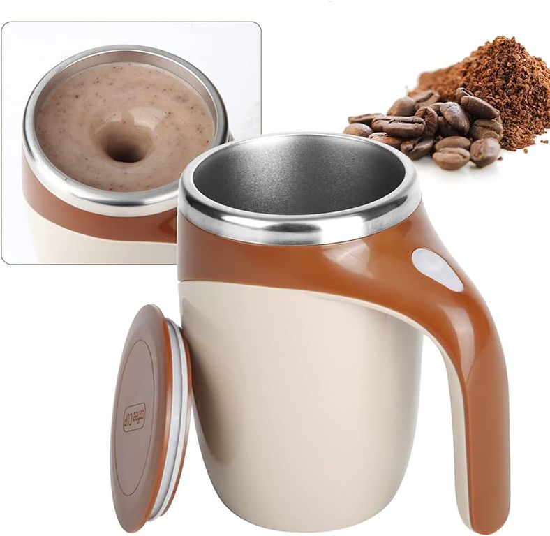 Taza Magnetica MUG Agitacion Automatica para Cafe Capuccino