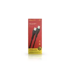 BOROFONE - Cable Tipo-C a Tipo-C 1m Color Negro