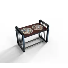 QUE PATAS PET SHOP - Comedero Doble Elevado para Perros Grandes