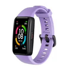 GENERICO - CORREA SILICONA PARA HUAWEI BAND 6 / HONOR BAND 6 - LILA