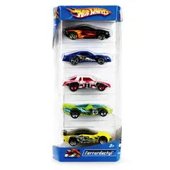 HOT WHEELS - Juguete Pack X5 Autos Metálicos Diferentes Diseños