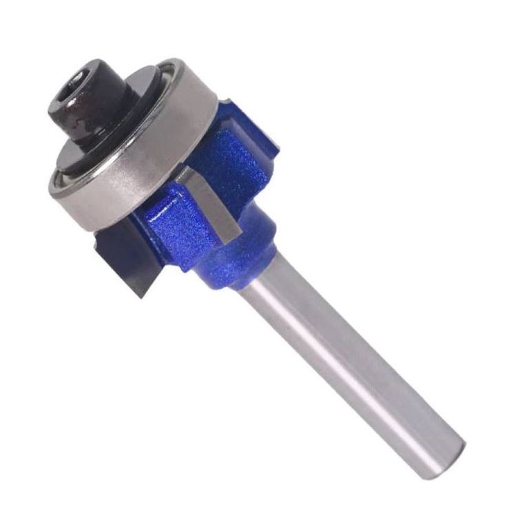 Fresa para ruteadora R3 de 4 Aspas refilar canto grueso 1/4" Vastago