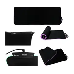 TEROS - Mouse pad TE-3013G USB a tipo C acabado elegante 8003004mm