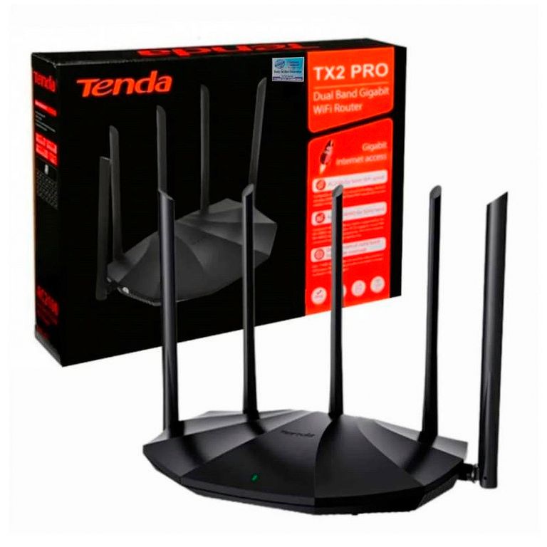 Router TX2 Doble Banda Gigabit Wifi 6 1501Mbps/ 4 Antenas 6dbi