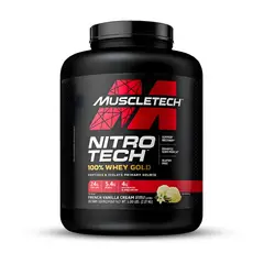 MUSCLETECH - Nitrotech 100 % Whey Gold 5 LB Proteina - French Vainilla Cream