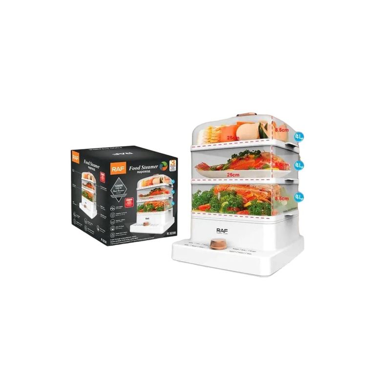 Cocina a VaporVaporera Eléctrica RAF de 3 Niveles