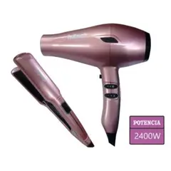 HUBSCH - Secador de Cabello Alisador AC 2400W -Rosado.
