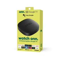 ONN - Google TV 4K UHD Streaming Box Chromecast Google Assistant