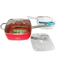 GENERICO - Sartén Cooper Brikenia 28Cm Chef De Titanio Con Partículas de Diamante