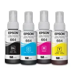 EPSON - Tinta 664 t664 l355 l365 l375 l380 l395 l396 l455 l455 x 4un 15P