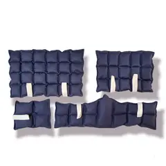 GENERICO - Pack de 4 compresas de semillas para calor o frío Azul Oscuro