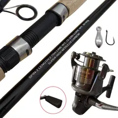 GENERICO - Equipo De Pesca Caña 2.70m Victoria Carbono Y Carrete 4000