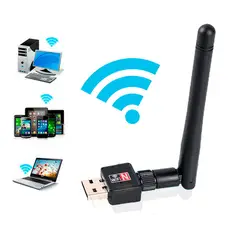 GENERICO - Antena WiFi 1200 Mbps USB Banda Dual 2.4G/5G - Señal Potenciada PC y Laptop - Compatible Windows/Mac