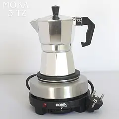 IMPORTADO MC - Moka Italiana clásica 3 tz + cocina eléctrica