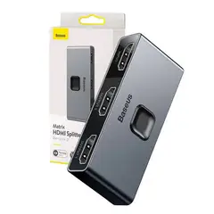 BASEUS - Switch Hdmi 4k Selector 3 Puertos - Pc Laptop Consola Tv -