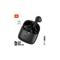 JBL - Audifono Tune Flex NC Bluetooth 5.2 Pure Bass IPX4 TWS - Negro