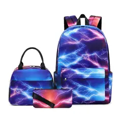 BLWOENS - Mochila de anime para estudiantes- 3 piezas