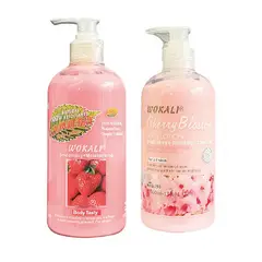 WOKALI - Pack de Cremas Corporal Crema Hidratante de Freza & Cereza de 500 ml