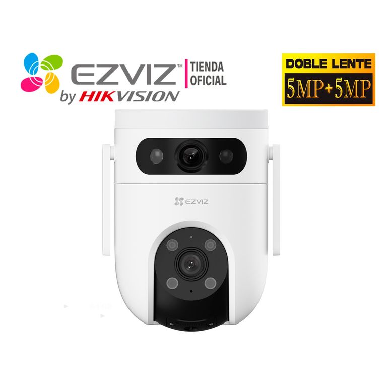 Cámara IP H9C 5MP + 5MP Lente Dual Exterior Giratoria 360°
