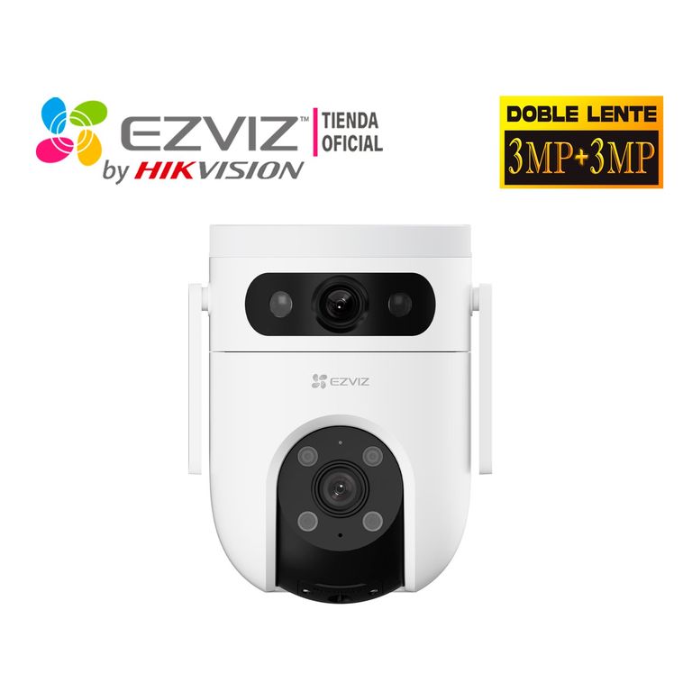 Cámara IP H9C 3MP + 3MP Lente Dual Exterior Giratoria 360°
