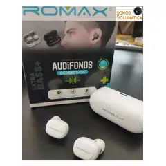 ROMAX - Audifono Bluetooth TWS - Extra Bass - 5 Horas Full Musica