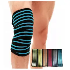 GENERICO - Rodillera de Potencia Tipo Venda - COLOR CELESTE