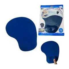 GENERICO - PAD MOUSE CON REPOSA MUÑECA GEL AZUL