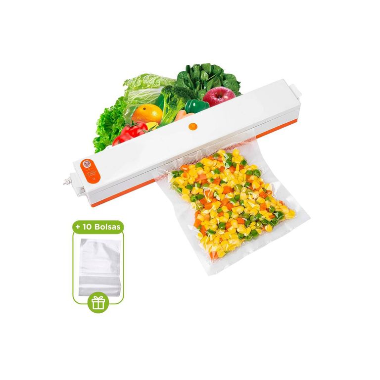 Sellador de Bolsas al Vacío Eléctrico + 10 Bolsas para Alimentos S85