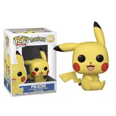 FUNKO - Pikachu sentado Pop 842 Pokemon Original