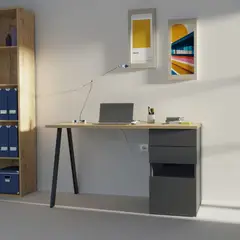 TU MESITA - ESCRITORIO MODERNO KIROBA COLOR NEGRODUNA