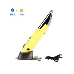SHARGE - Ratón lápiz 2.4Ghz Inalámbrico Bluetooth Aguja Recargable Amarillo