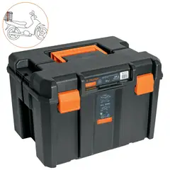 TRUPER - Cajuela para moto capacidad 30kg Maleta para moto